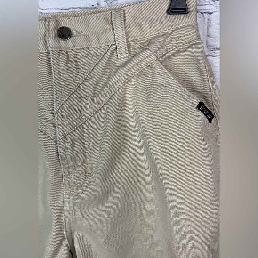 Rockies Vintage Rocky Mountain Bareback Tan Jeans Women 11/12 Western High Rise - Picture 11 of 11